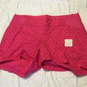 Pink Maternity OLD NAVY Eyelet Shorts NWT Size 6